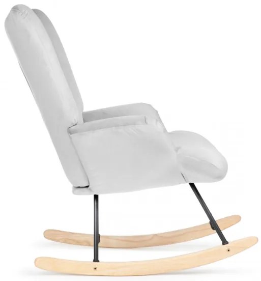 Hojdacie kreslo MOSS sivé 856711