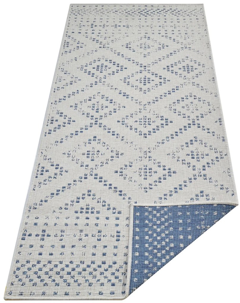 Mujkoberec Original Kusový koberec Mujkoberec Original Nora 105006 Blue Creme – na von aj na doma - 80x200 cm