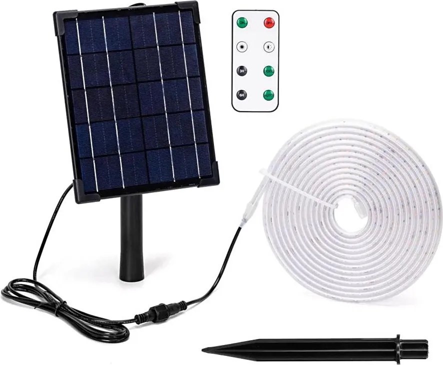 Aigostar - LED Stmievateľný solárny pásik LED/5W/3,2V 5 m 6500K IP65 + DO