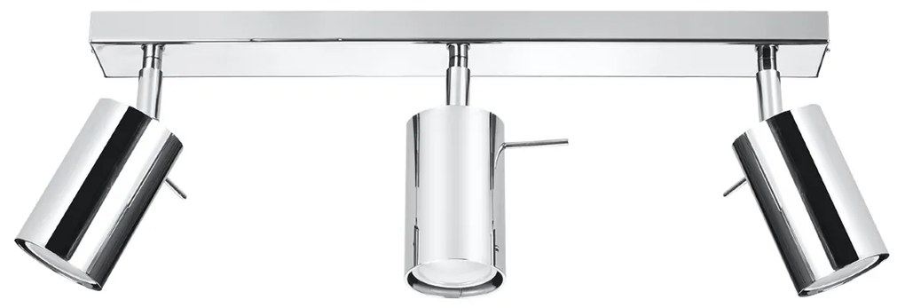 Bodové svietidlo Ring, 3x chrómové kovové tienidlo, (možnosť polohovania)