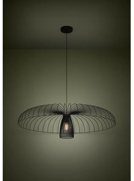 Eglo 390217 - Luster na lanku CHAMPERICO 1xE27/60W/230V 98,5 cm čierna