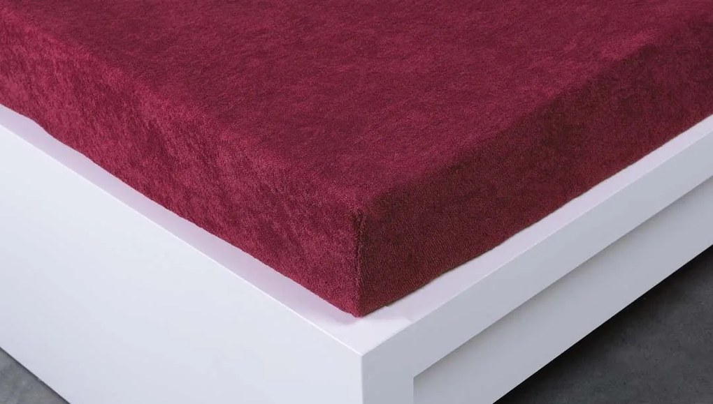 Froté plachta 220 × 200 cm Exclusive – bordó