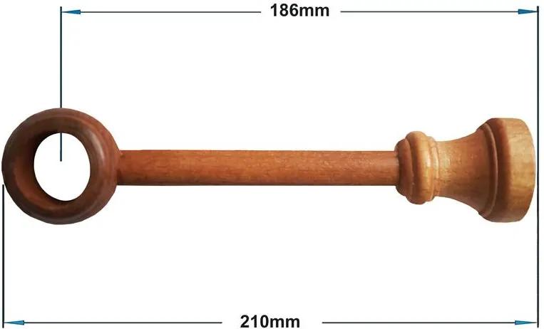 Garniže drevená 28mm jednoradové - JELŠA