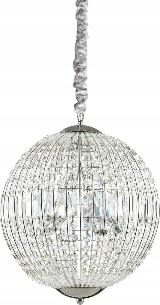 Závesné svietidlo Ideal Lux Luxor SP6 G9 6x40W chróm kryštály