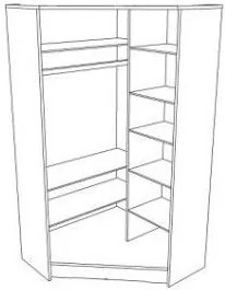 Šatníková skriňa FUTBAL - TYP B