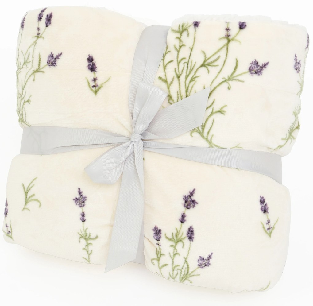 Baránková deka mikroplyš Exclusive 150 × 200 cm – Levanduľa 02