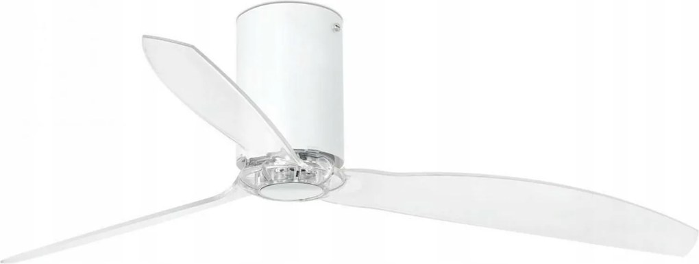 Stropný ventilátor Faro Mini Tube Fan biela/transparentná s DC motorom 75cm