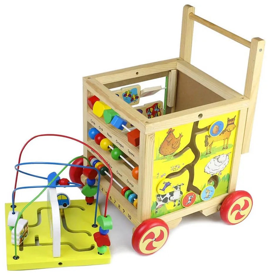 Multifunkčná drevená pomôcka na chodenie