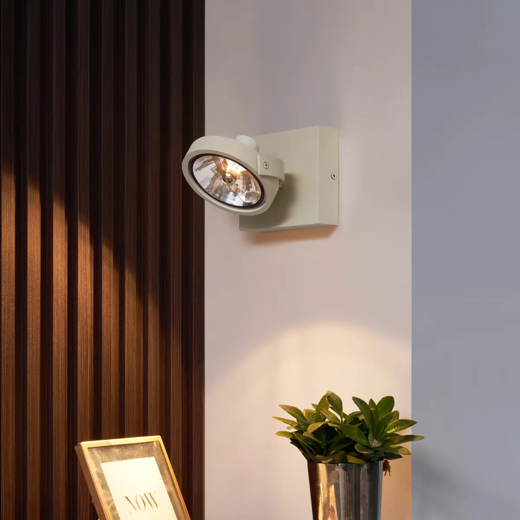 Moderné stropné bodové svetlo béžové G9 okrúhle otočné a sklopné - Go