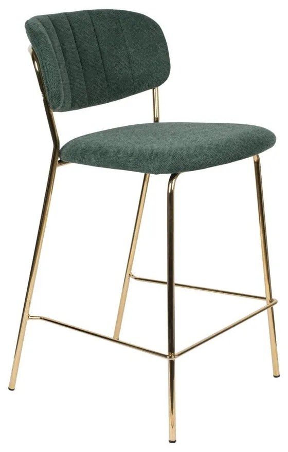 Tmavozelené barové stoličky v súprave 2 ks 89 cm Jolien – White Label