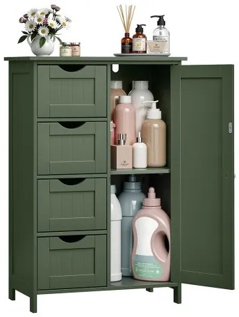 Kúpeľňová skrinka LHC041C01 zelená