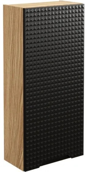 Kúpeľňová zostava Luxor Black Mona so skrinkami a umývadlom 90 cm čierna/dub olejovaný