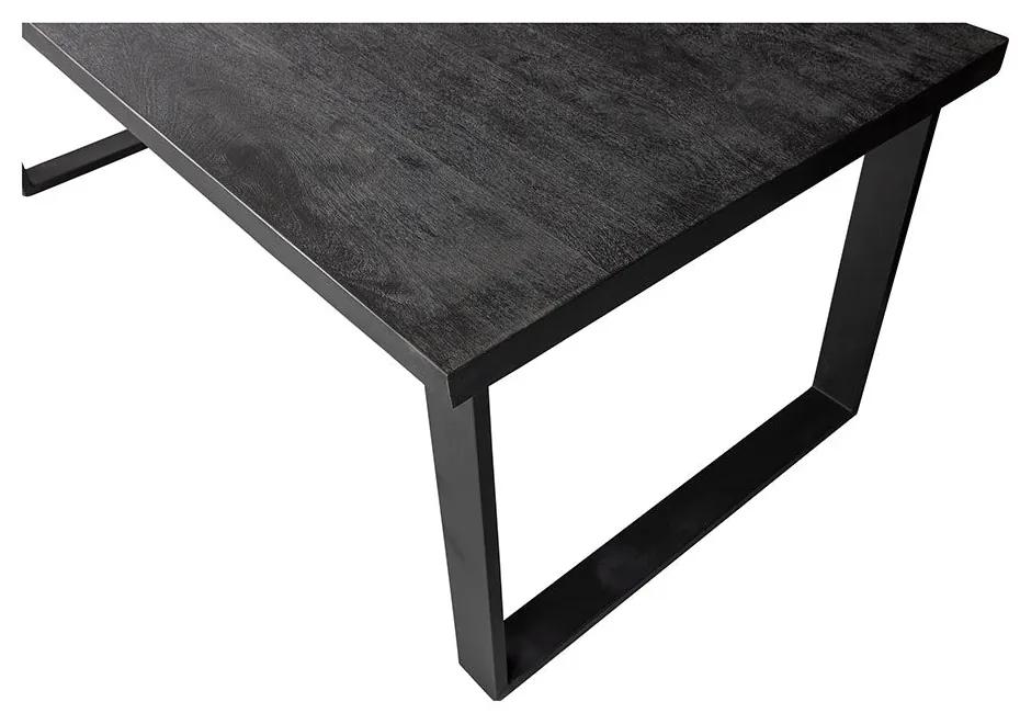Jedálenský stôl z mangového dreva Cleveland Black obdĺžnik 240x100 cm Mahom