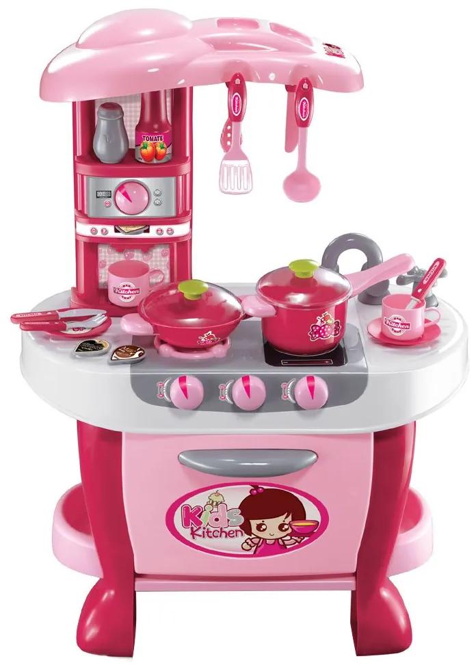 Veľká detská kuchynka s dotykovým senzorom Baby Mix + príslušenstvo