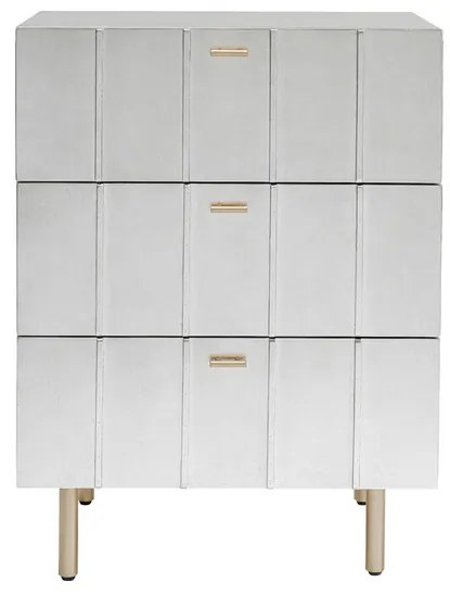 Venice Line komoda strieborná 60 cm
