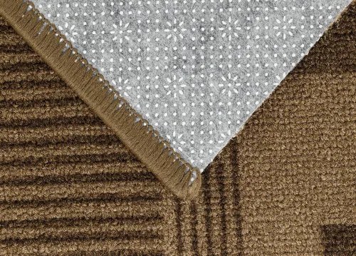 Koberce Breno Behúň LISTRA 48, šíře role 100 cm, hnedá, viacfarebná