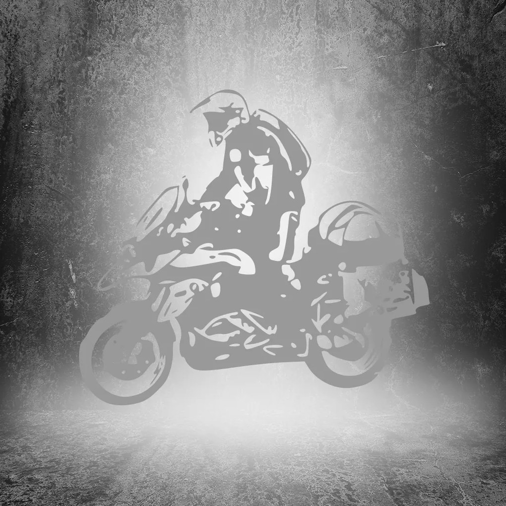 Veselá Stena Samolepka na stenu na stenu Motorka BMW GS Enduro Farba: černá