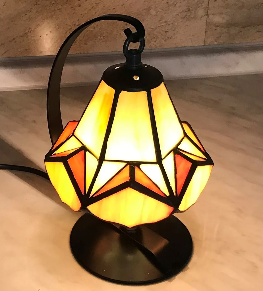 Vitráž Tiffany lampa 3D LAMPÁŠ 23*15