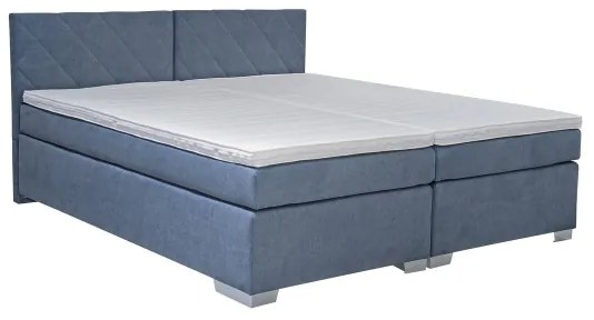 Čalúnená posteľ s matracom IDA 90x200 cm modrá