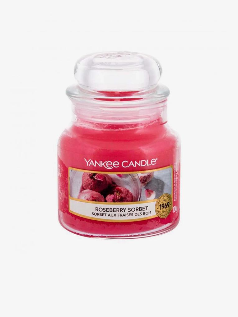 Yankee Candle ružové vonná sviečka Roseberry Sorbet Classic malá