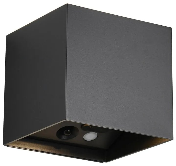 LED nástenné vonkajšie svietidlo so senzorom pohybu na USB (výška 10 cm) Genie – Trio