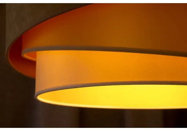 Duolla - Prisadený luster KOBO 1xE27/15W/230V pr. 45 cm béžová/zlatá/krémová