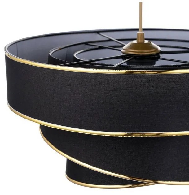 Závesný luster Couper - Black, Gold