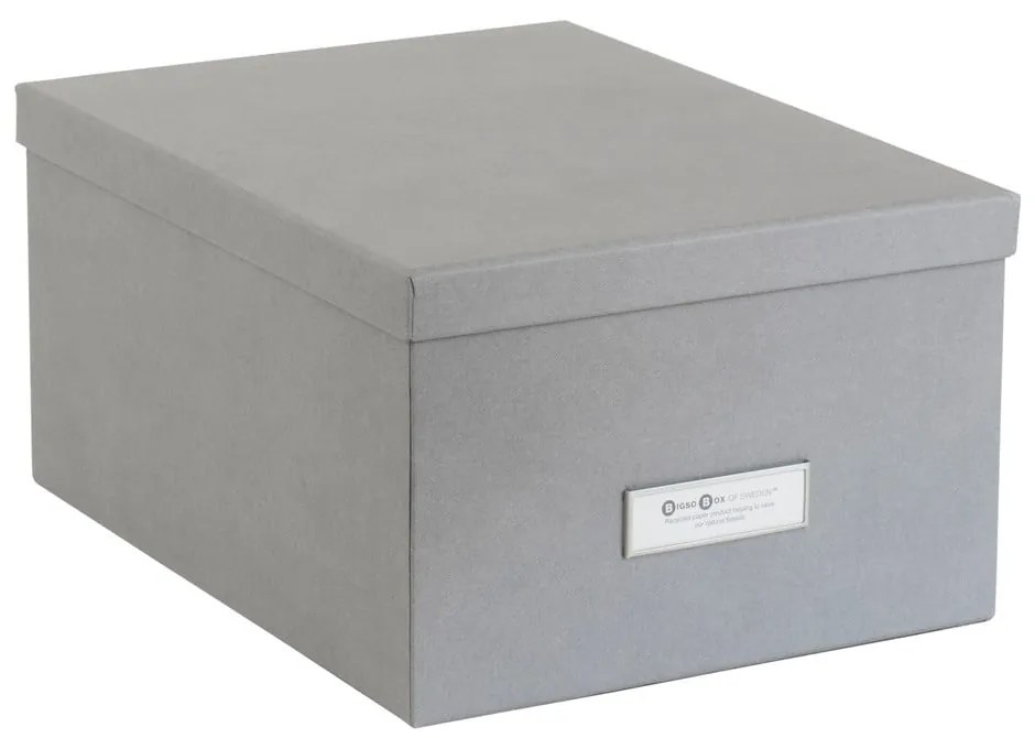 Súprava 3 sivých úložných škatúľ Bigso Box of Sweden Inge