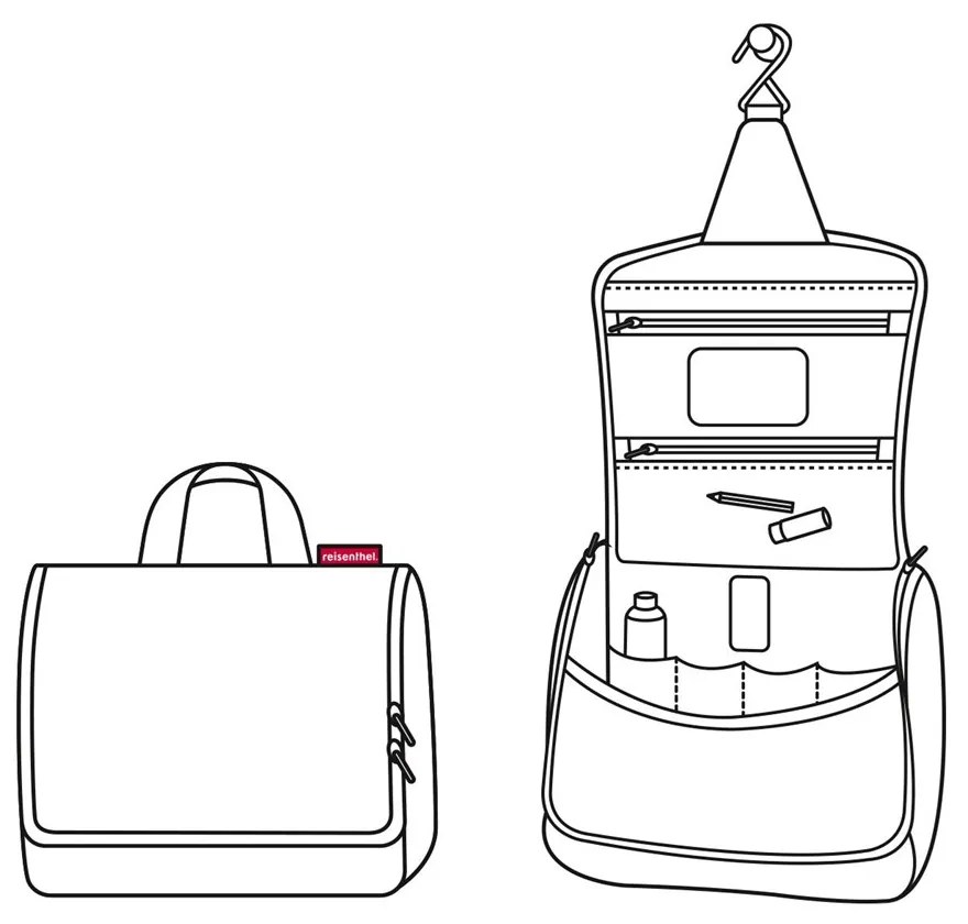 Reisenthel Kozmetická taška Toiletbag mixed dots red