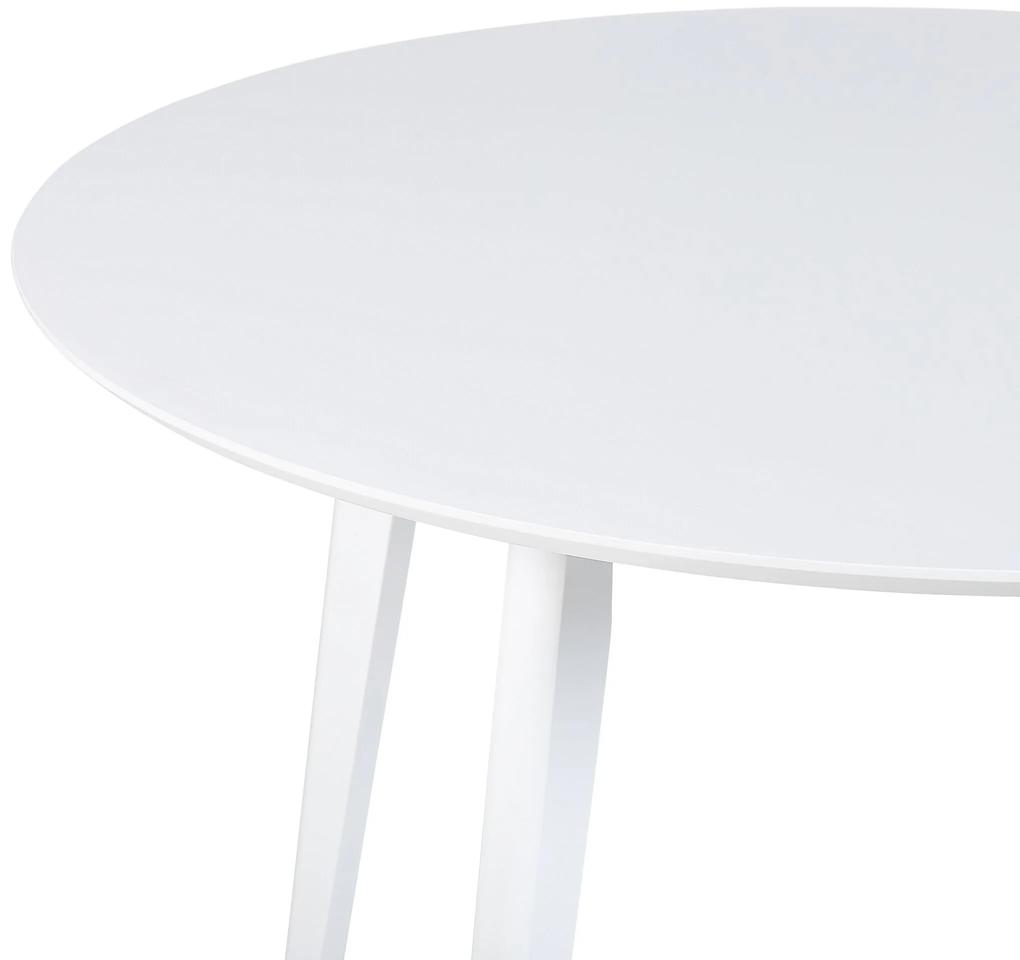 Okrúhly jedálenský stôl ⌀ 100 cm biely ROXBY Beliani