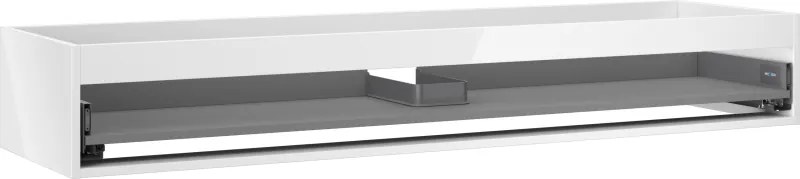 Mexen Box-A, závesná skrinka 160 cm, 1 zásuvka, biela lesklá, 91AX0-1600-235-1-00