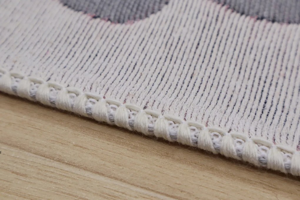 Praktik home, TRHÁK: Detský kusový koberec Natur Slony, 80x150, šedá, detská izba