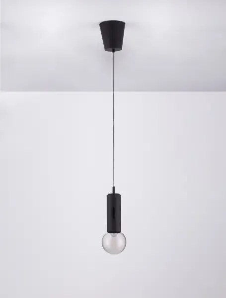 LED stmievateľný čierny moderný luster Chronos