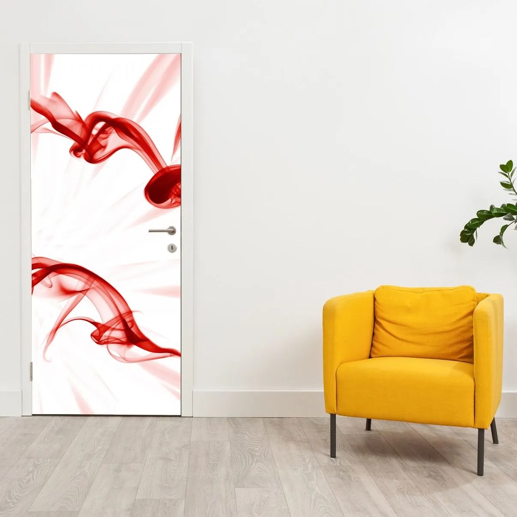 Fototapeta na dvere - Srdce z dymu (95x205cm)