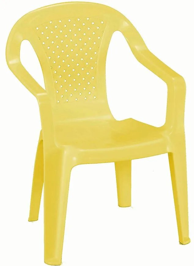 Stolička detská žltá