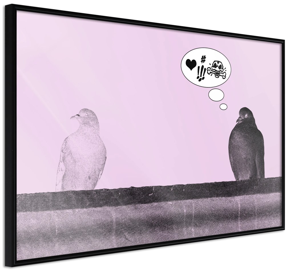 Artgeist Plagát - Courtship [Poster] Veľkosť: 90x60, Verzia: Čierny rám