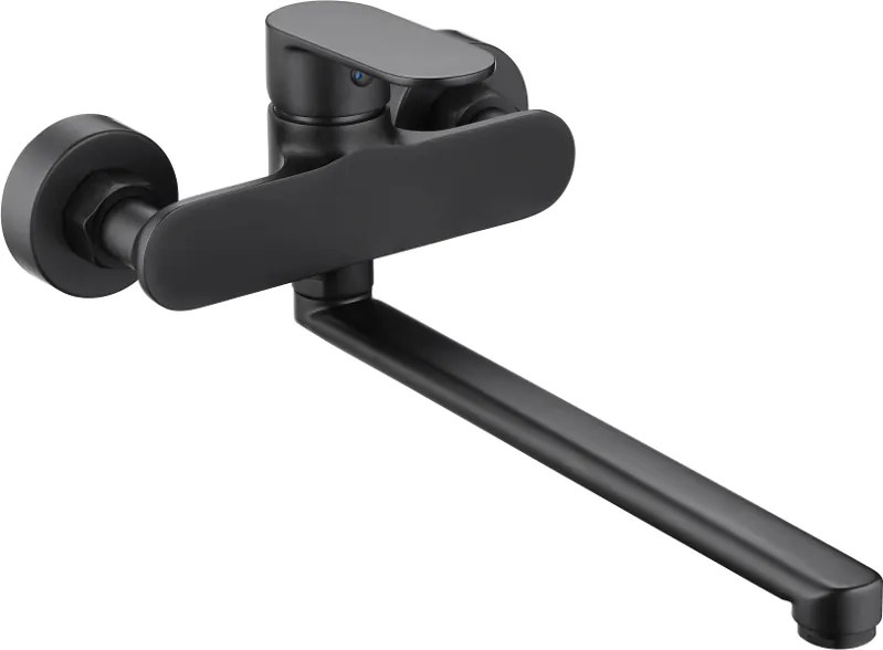 Mexen Milo batéria vaňová dlhá výpusť, čierna - 71335-70