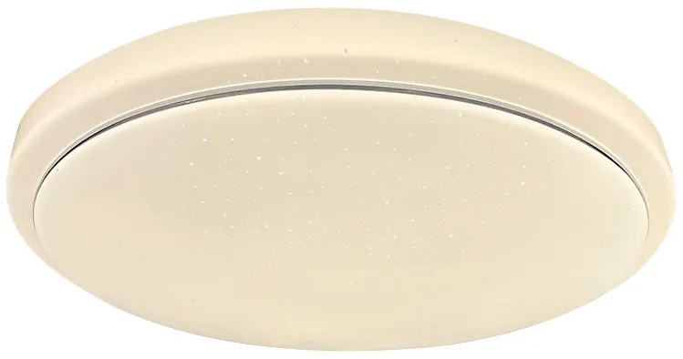 RABALUX LED stropné osvetlenie s hviezdnym efektom TREVOR, 24W, teplá biela, 38,5 cm, okrúhle, biele