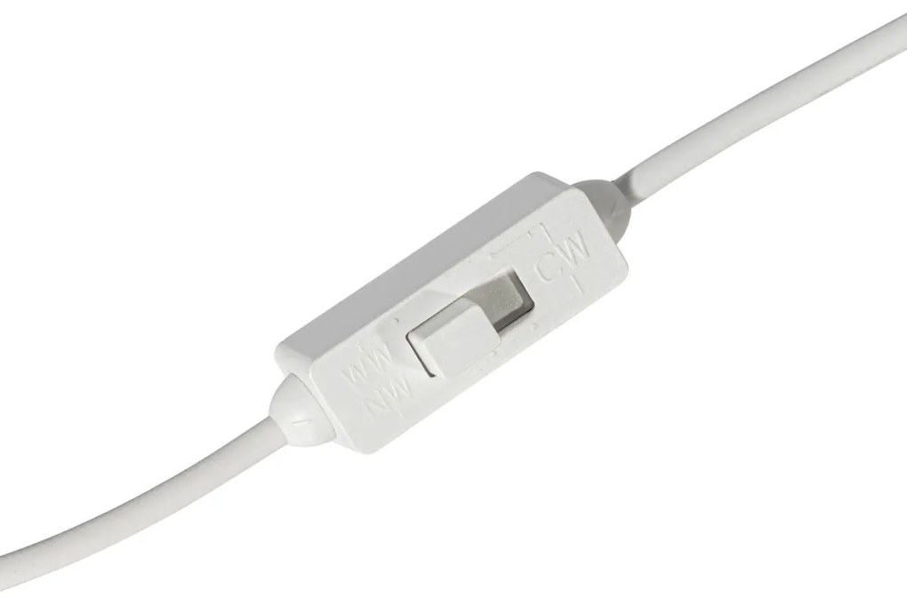 Sada 6 zapustených bodových svetiel biela vrátane LED 3000K-5000K - Elias