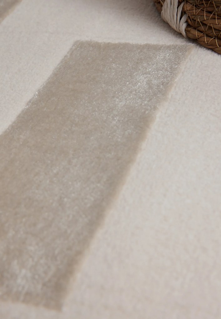Behúň Perles 106188 Cream z kolekcie Elle, 80x240, béžová, obývacia izba, ELLE Decoration