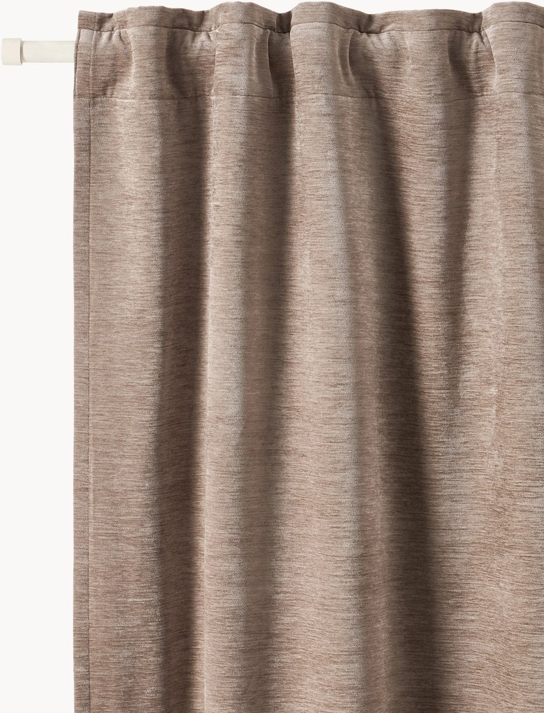 Zatemňovacie závesy's multifunkčnou páskou Sandra, 2 ks, Š 130 cm