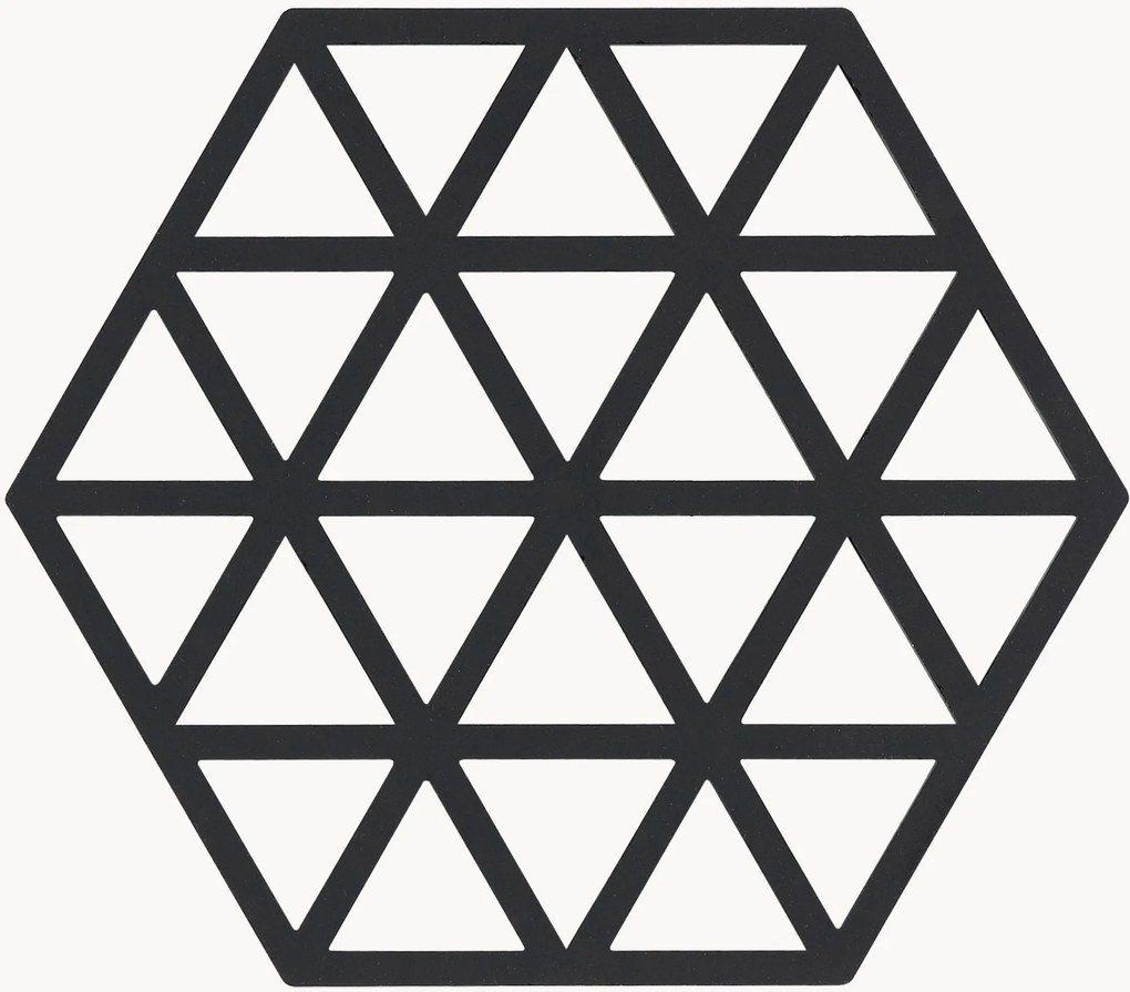 Silikónové podložky pod poháre Triangles, 6 ks