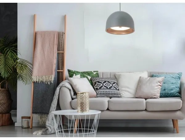 Klausen 113006 - Luster na lanku GRAVITY 3xE27/7W/230V šedá