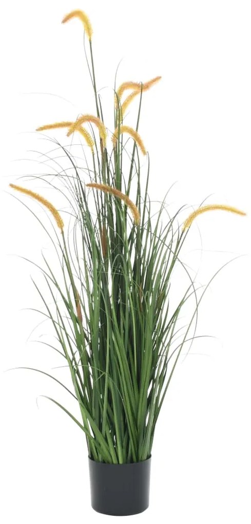 vidaXL Umelá tráva v kvetináči s pálkou 135 cm