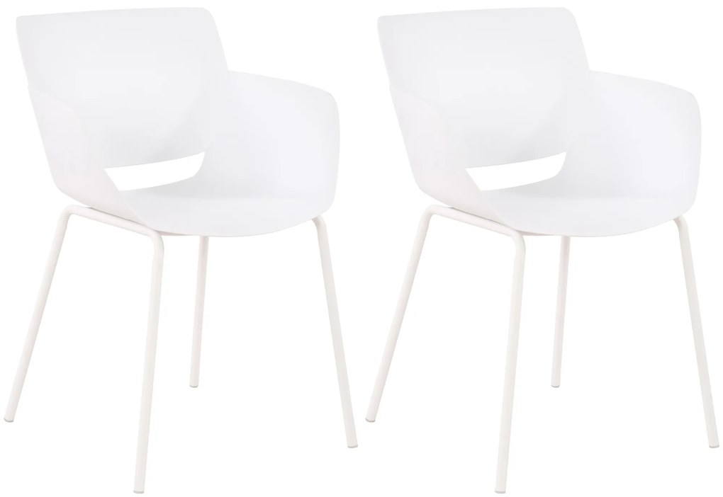 Set 2 stoličiek Alpena - biela