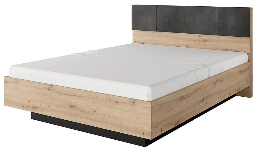 Posteľ 160 TALLY artisan dub/antracit