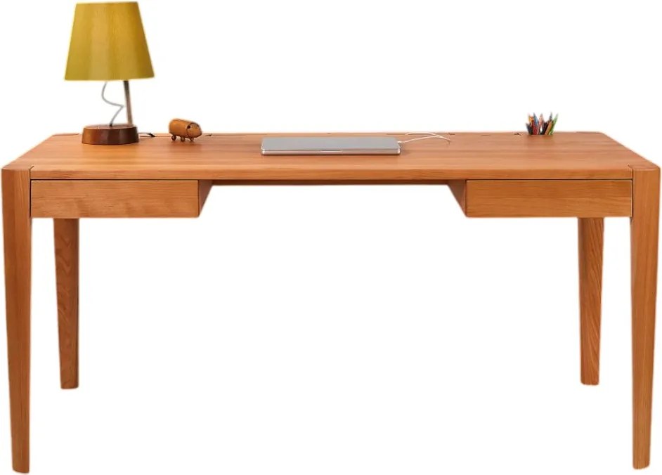 Písací drevený stôl EVA, 130x70x75 cm Buk