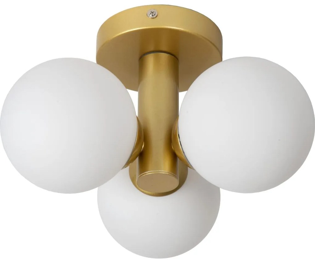Lucide 74116/03/02 - Kúpeľňové stropné svietidlo TRUDY 3xG9/40W/230V IP44 zlatá LC3636