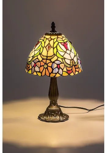 Nočná lampa Tiffany Rabalux 8089 kolekcia Mirella Ø20*35