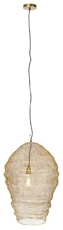 Orientálna závesná lampa zlatá 70 cm - Nidum